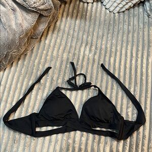 Black Halter Bikini Top